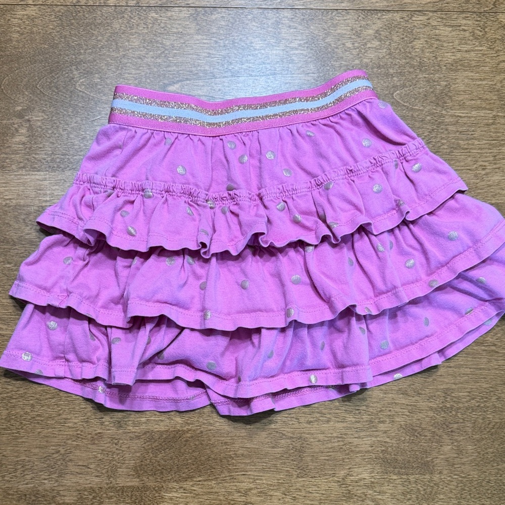 Colorful Striped and Pink Ruffled Kids Skirts - Picture 4 of 5